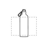 AluMaxi 750 ml alumiiniumist veepudel: ümberringi, üksiknimi