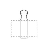 Nordvik 500 ml Trinkflasche: ringsum