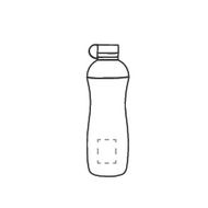Oasus Bio Bottle 500 ml vesipullo: 1. puolella alaspäin