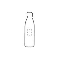 Topflask Glass 650 ml drinking bottle: on the front not in gold or silver