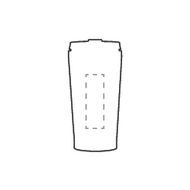 Tokyo 450 ml Bambus Thermobecher: vertikal auf der Vorderseite