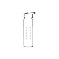 Fruitfuse Bottle 700 ml Trinkflasche: vertikal auf der Vorderseite