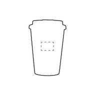 Attea Cork 350 ml coffee cup: on the front
