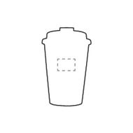 Attea Cork 350 ml coffee cup: on the back