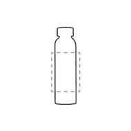 Frosty Glass Bottle 550 ml dricksflaska: i mitten, runt