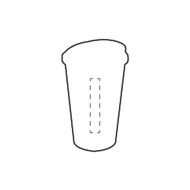 Gobelet à café réutilisable Hazel 300 ml: Sur 1 face
