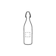 Vidrio Glass Swing-Top Bottle 1 L: on the back