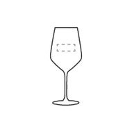 Verre à vin Jura 370 ml: Sur la face avant