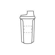 Shaker ShakePro Shaker Cup 700 ml: Au dos