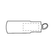 Clé USB Twist sur stock 4 Go: Sur la face avant