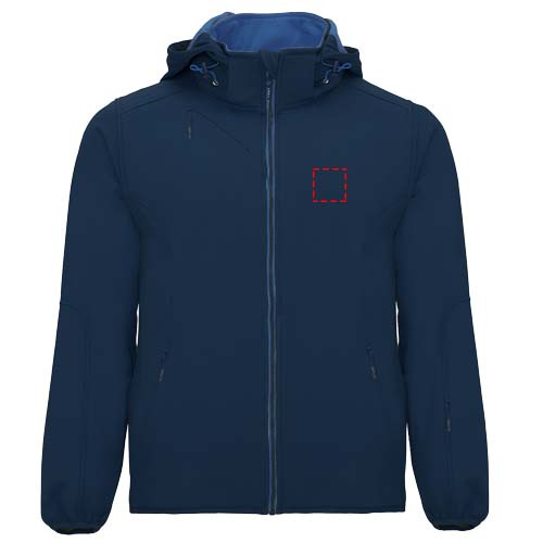 Siberia softshell-takki, unisex: vasen rintakehä