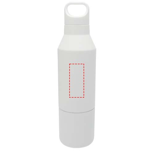 Odessy 600 ml taaskasutatud roostevabast terasest termospudel 300 ml tassiga: ees