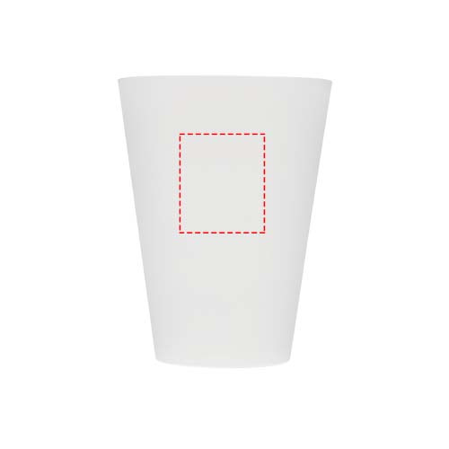 Glastonbury monikäyttöinen muovimuki 300 ml: edessä