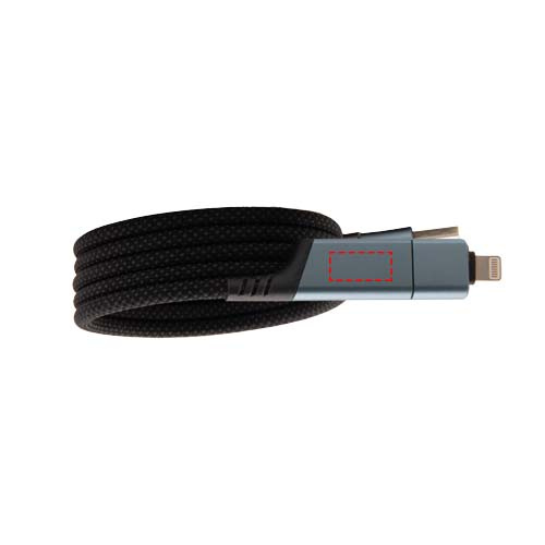 SCX.design C52 100W 4-in-1 rPET magnetinis itin greito įkrovimo laidas : priekyje