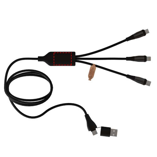 SCX.design C50 5-in-1 fast charging 100W/5A cable with digital display: front