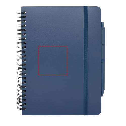 Thalaasa A5 Hardcover Notizbuch mit Kugelschreiber (schwarze Mine): Front