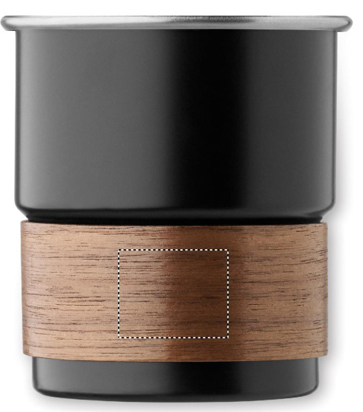 MATE vienas sienas krūze ar akācijas koka rokturi, 260 ml: KRŪZES GRIP