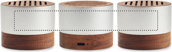 Enceinte en aluminium recyclé: Sérigraphie circulaire