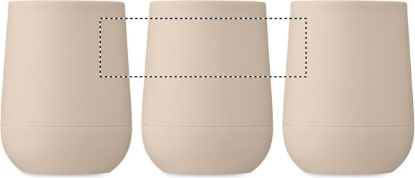 GO dubbelväggig PP-mugg 300 ml: RUNDSKÄRM