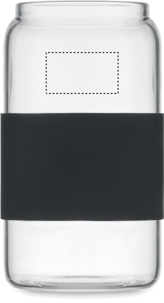 BOROSIP borosilicate glass tumbler with straw 550 ml: BACK