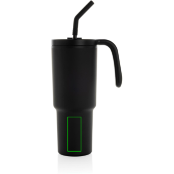 Graphic 360 Becher aus RCS-zertifiziertem recyceltem Stahl, 900 ml: Artikel vorne unten