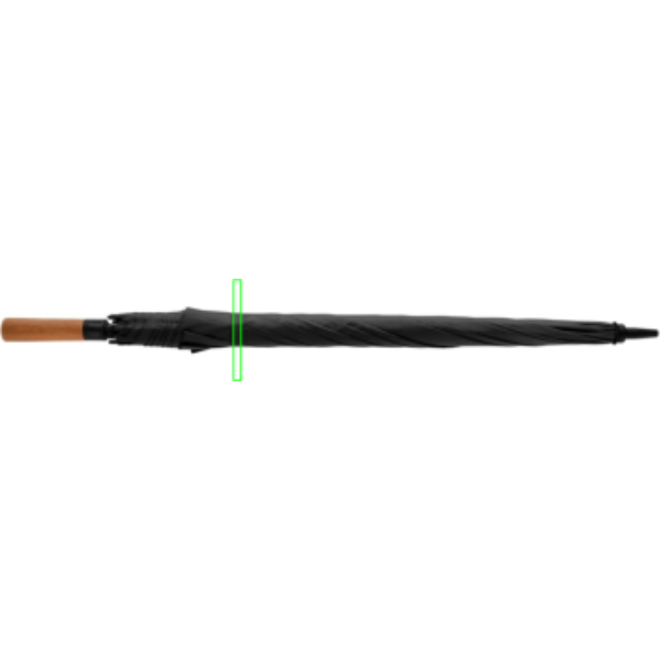 Tony Aware™ RPET 30" Schirm mit Auf-Automatik und Akaziengriff: Gurt