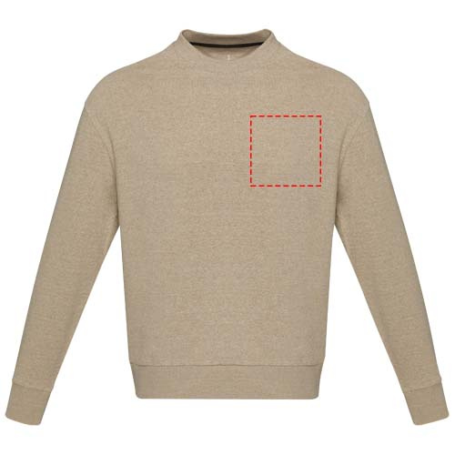 Jet unisex Aware™ taaskasutatud kaelaga kampsun: vasak rind