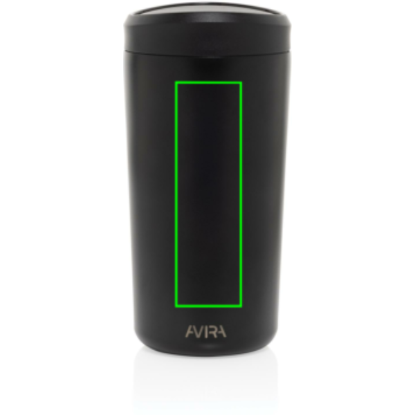 Avira Alix termosmugg med klicklock i RCS-återvunnet stål 400 ml: föremålets framsida