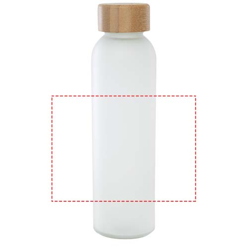 Lume 500 ml mattierte Glasflasche mit Bambusdeckel: wickeln