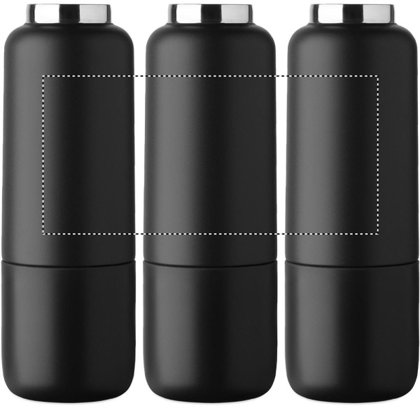 Doppelwandige Isolierflasche 500 ml NOEKA: RUNDBILDSCHIRM