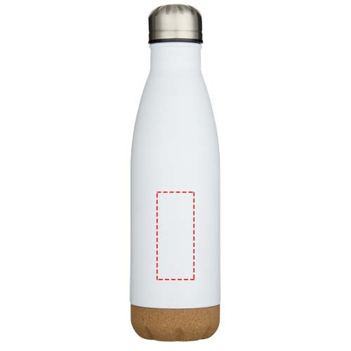 Cove 500 ml vaakumisolatsiooniga roostevabast terasest veepudel korgist detailidega: esiosa