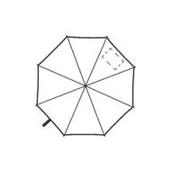 Colorado RCS RPET paraply 23 tum: på det sjätte segmentet