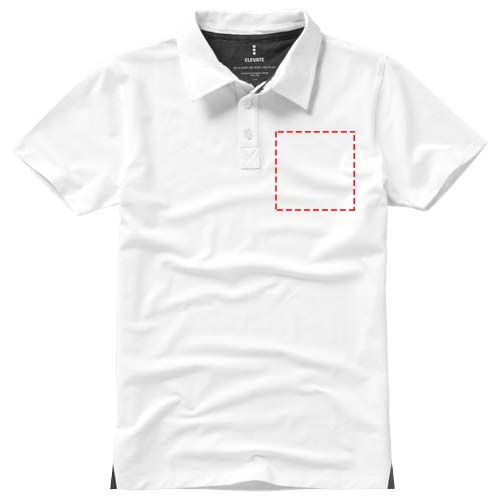 Markham short sleeve men's stretch polo: left chest