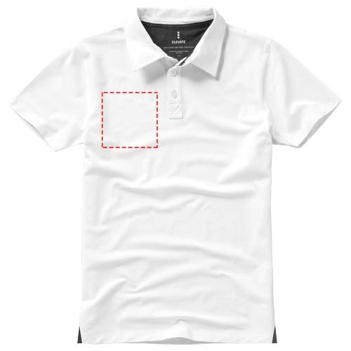 Markham short sleeve men's stretch polo: right chest
