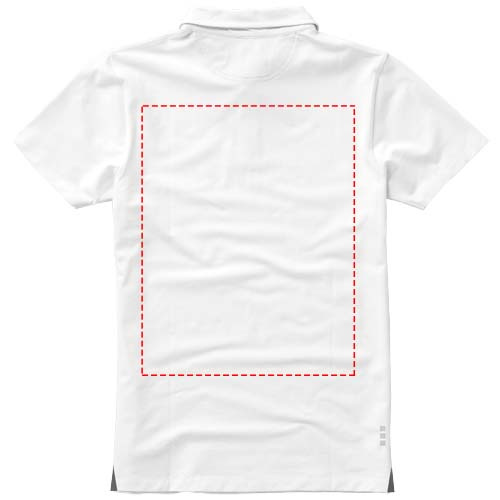 Markham short sleeve men's stretch polo: impact upper back