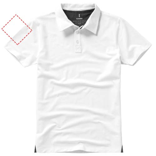 Markham short sleeve men's stretch polo: right bicep