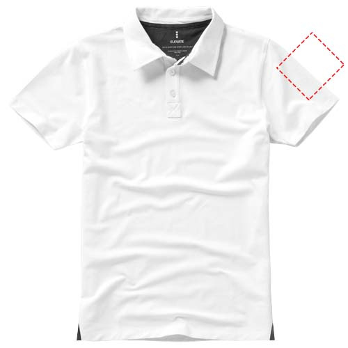 Markham short sleeve men's stretch polo: left bicep
