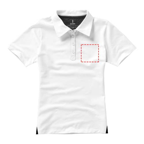 Markham short sleeve women's stretch polo: left chest