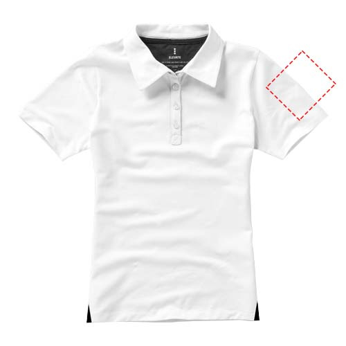 Markham short sleeve women's stretch polo: left bicep