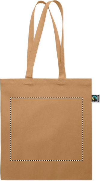 Shopping bag Fairtrade 180 gr: ПЕРЕДНЯЯ ЧАСТЬ TD1