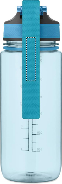 ENKEL RPET sports bottle 700 ml: MIDDLE OF STRAP