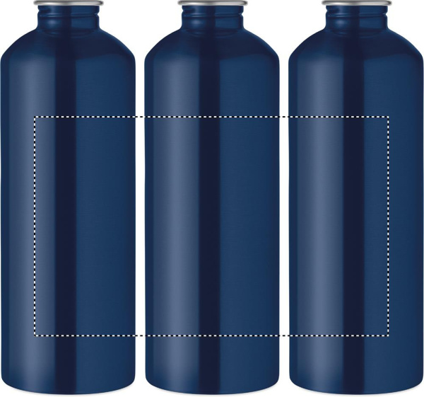 RE-ONE MOSS yksiseinäinen teräspullo 1000 ml: PYÖREÄ NÄYTTÖ