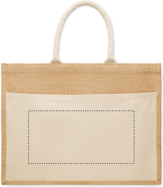 Kasse i bomull/jute 280gsm: FRAMFICKA