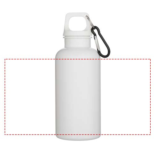 Oregon 400 ml einfarbige RCS-zertifizierte Trinkflasche aus recyceltem Kunststoff mit Karabinerhaken: wickeln