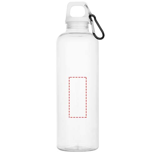 Oregon 750 ml RCS taaskasutatud plastist veepudel karabiiniga: esiosa