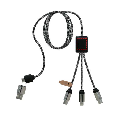 SCX.design C33 60W Type-C charging cable with dual light-up logo: front