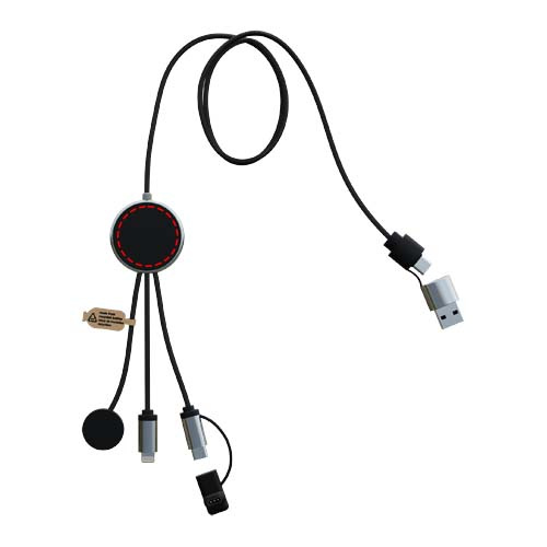 SCX.design C34 7-in-1 smartwatch charging cable: front