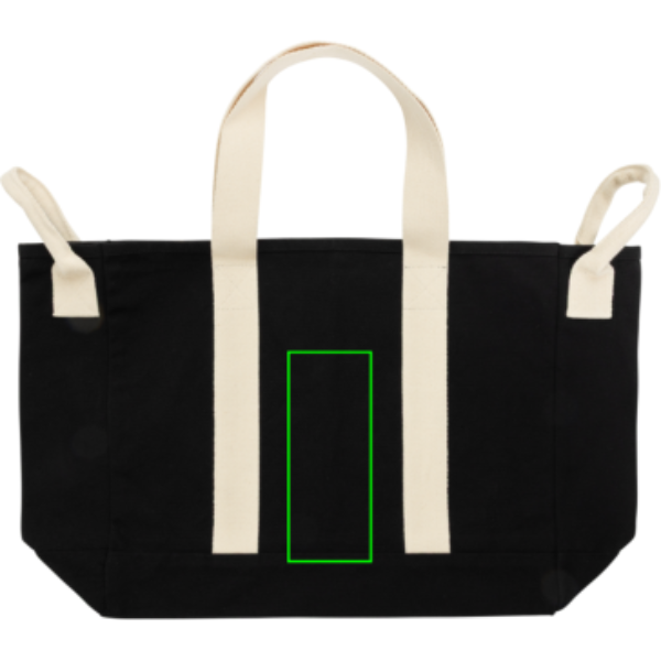 Sac de plage BEAU AWARE™ en toile recyclée 400 g/m² avec poignées latérales: Avant du produit