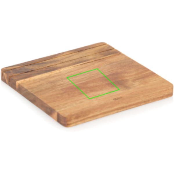 Hachoir AdHoc RoccaVerde avec planche à découper: Base en bois