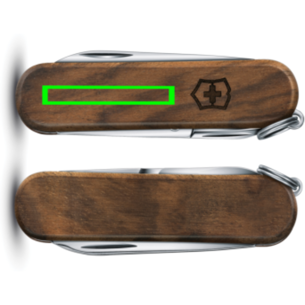 VICTORINOX taskunuga Classic SD puidust käepidemega: eseme esikülg